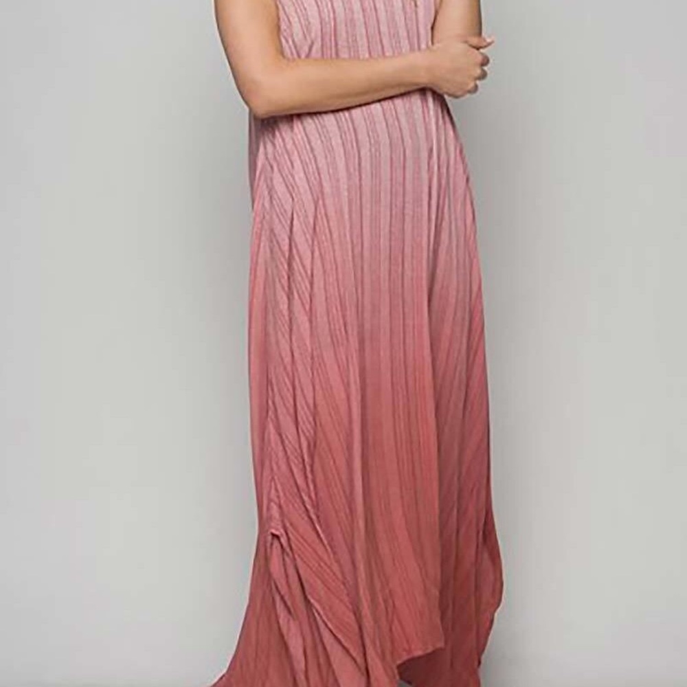 Maxi Dress Tie Dye Rose Pink NWT Size M - Picture 5 of 8
